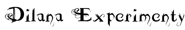 Dilana Experimentype font preview